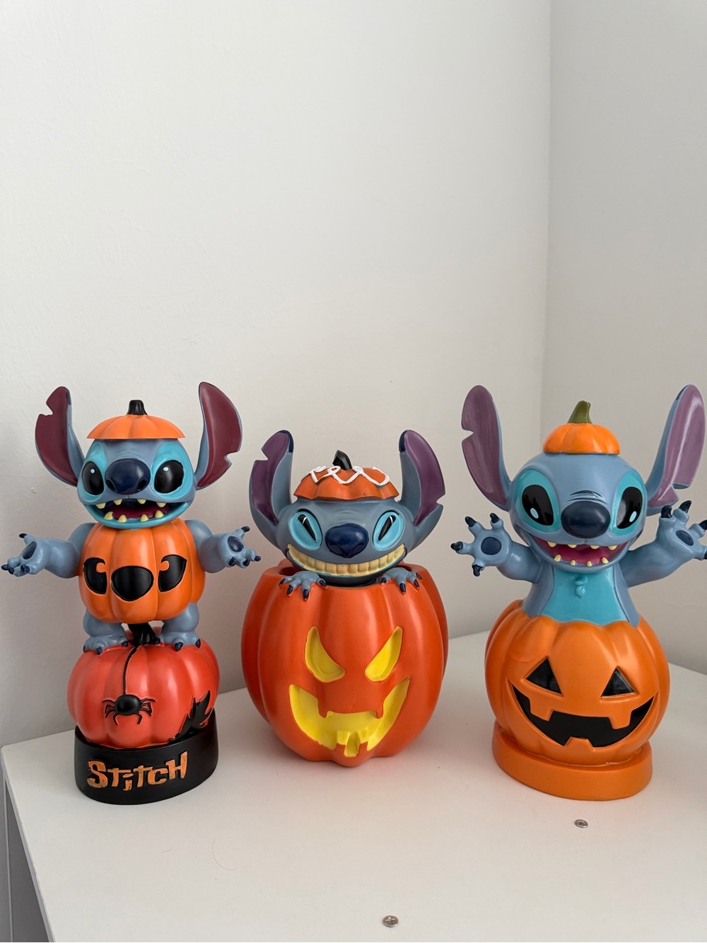 Set of 3 Halloween Stitch Figurines